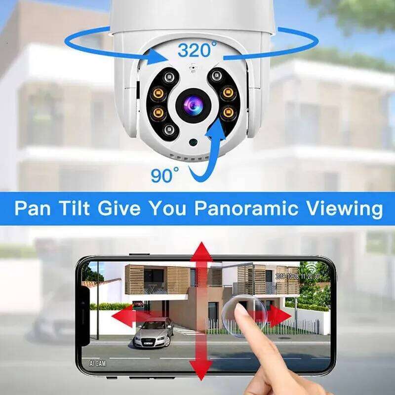 8MP 4K IP 5MP Speed Dome Auto Tracking PTZ Smart Home Outdoor Wireless WIFI Camera Surveillance Monitor 26W0306