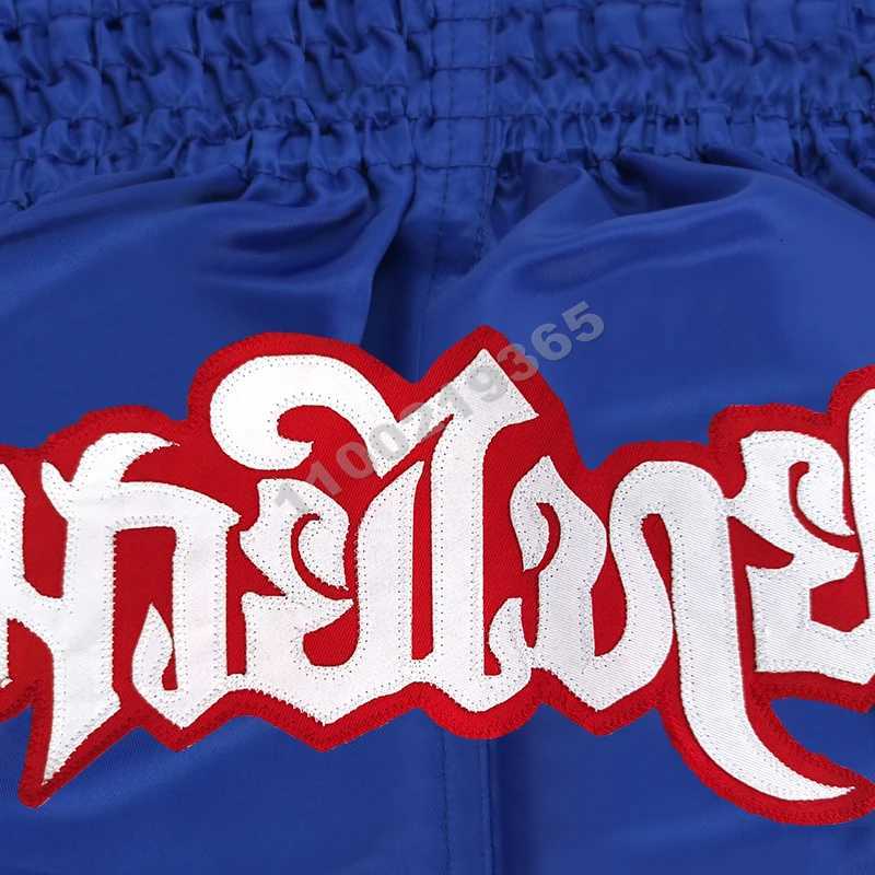 Short Muay Thai Men Kids Women Boxing Shorts Quick-dry Satin Fight Grappling Sanda BJJ MMA Pants Gym Muay thay Kickboxing Pants X260306