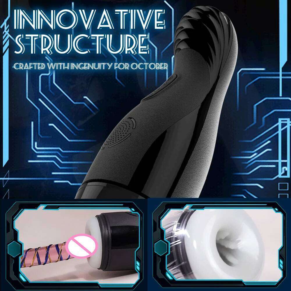 For Men Oral Sucking Heated Male Cup Sexy Voice Vaginal Penetration Masturbator Toys Adult Goods Sex Shop W260305