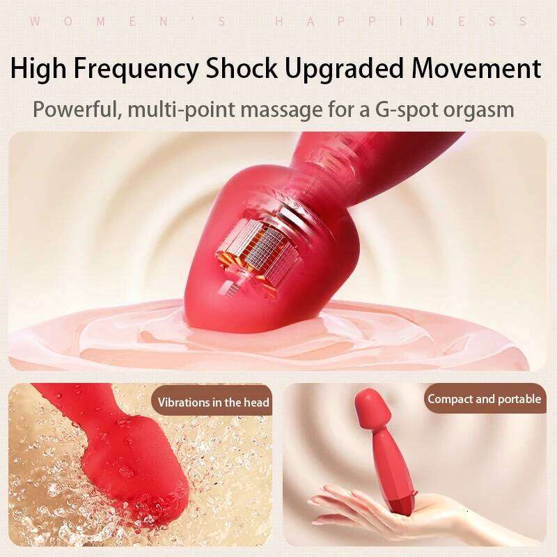 Female Sex Toys Handheld Magic Wand Vibrator 7 Frequency Vibration Clitoral Stimulation Waterproof Adult Products W260305
