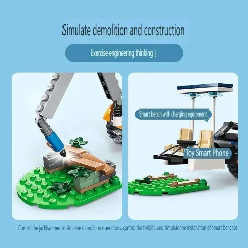 Suitable for series City engineering construction excavator building block toy boys and children assembling Christmas gifts Z260306