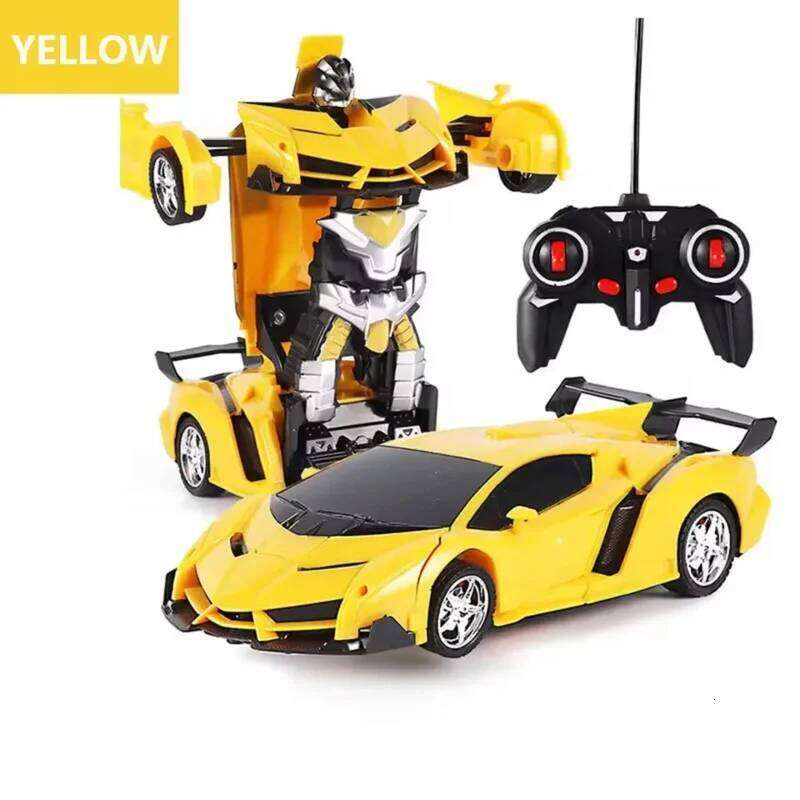 Electric Car 2 In 1 Transformation Sports Vehicle Model Robots Boys Toys Remote Cool RC Deformation Cars Kid Toy Gifts C260305