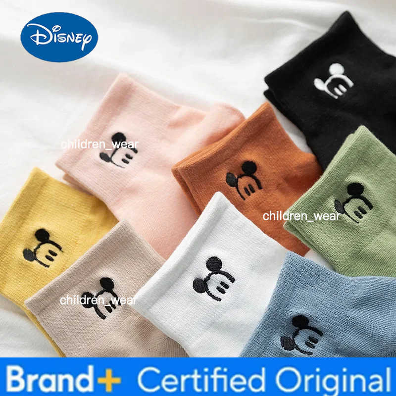 Disney casual women happy socks cartoon animals Mickey Mouse socks cute embroidered ankle socks funny girl socks cotton socks H260306