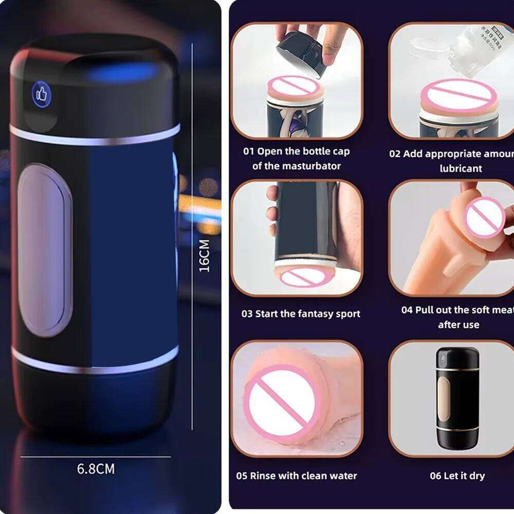 Manual Male Masturbator Cup Sex Toys for Man Sucking Masturbation Machine Vagina Blowjob Adults Penis Stimulation Masturbador W260305