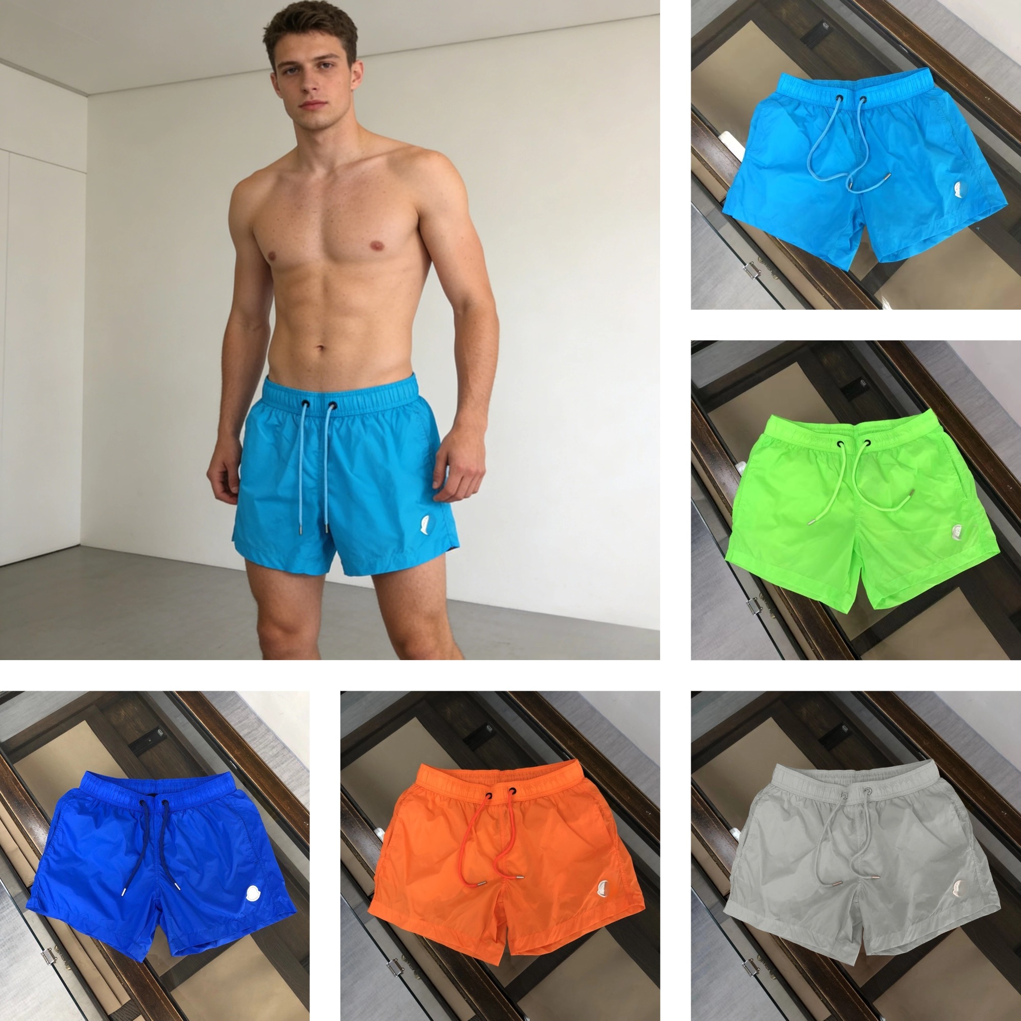 Designer mens luxury swim shorts Solid color printed breathable shorts High quality quick-dry fabric loose daily breathable shorts