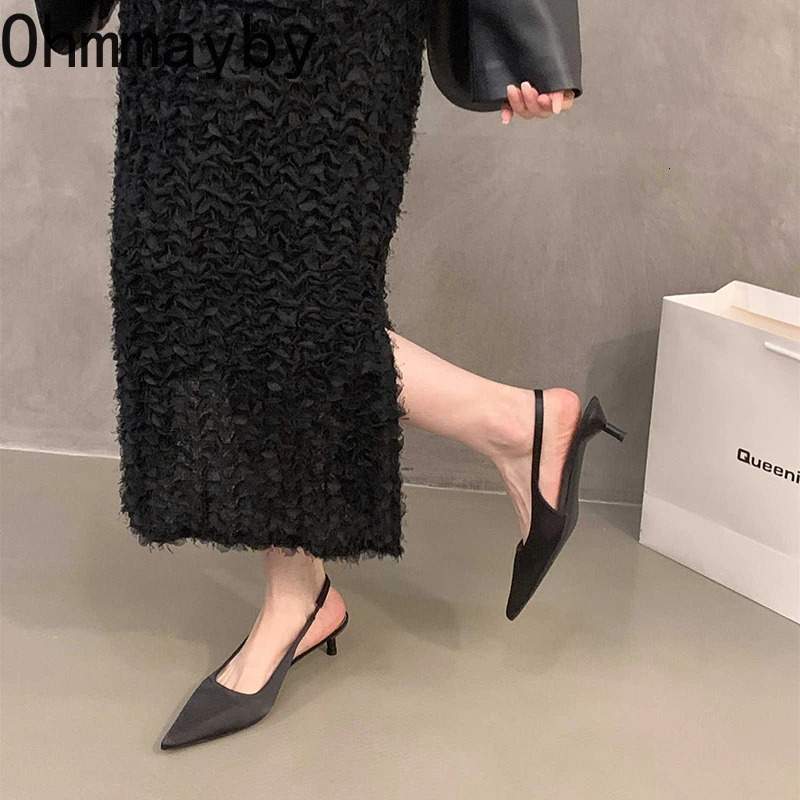 2026 Summer Thin Heel Women Sandals Fashion Pointed Toe Singbacks Shoes Ladies Elegant Stripper Party Sandalias 260303