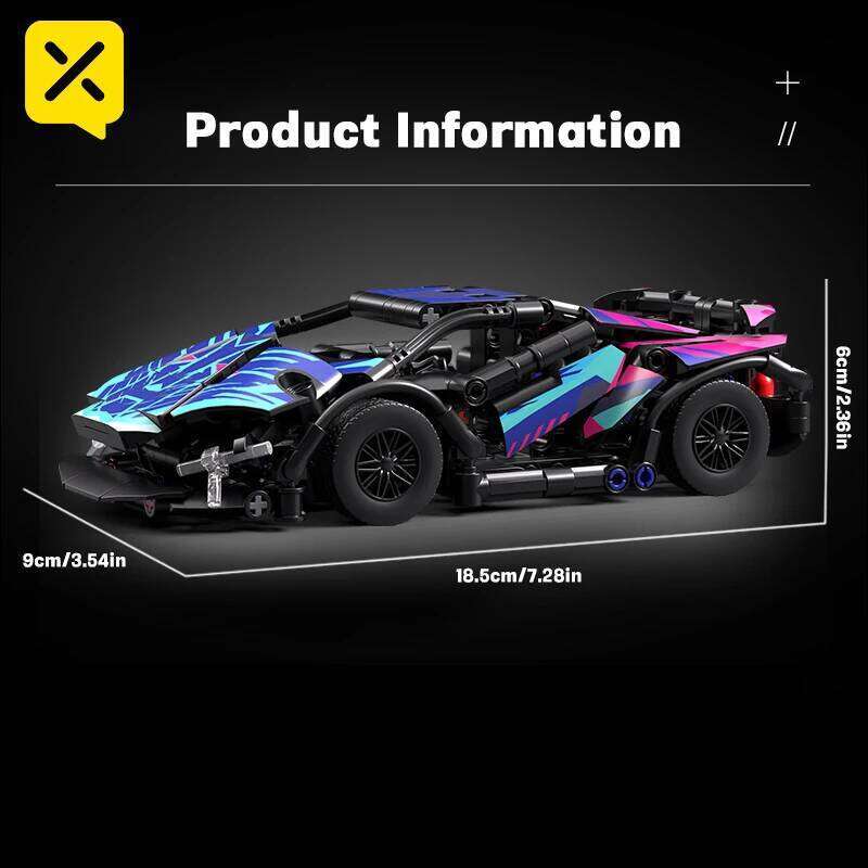 ToylinX 321PCS MOC Technic Supercars Building Blocks City Speed Super Racing Model Bricks High-Tech Toys Gift for Boys Kid Adult Z260305