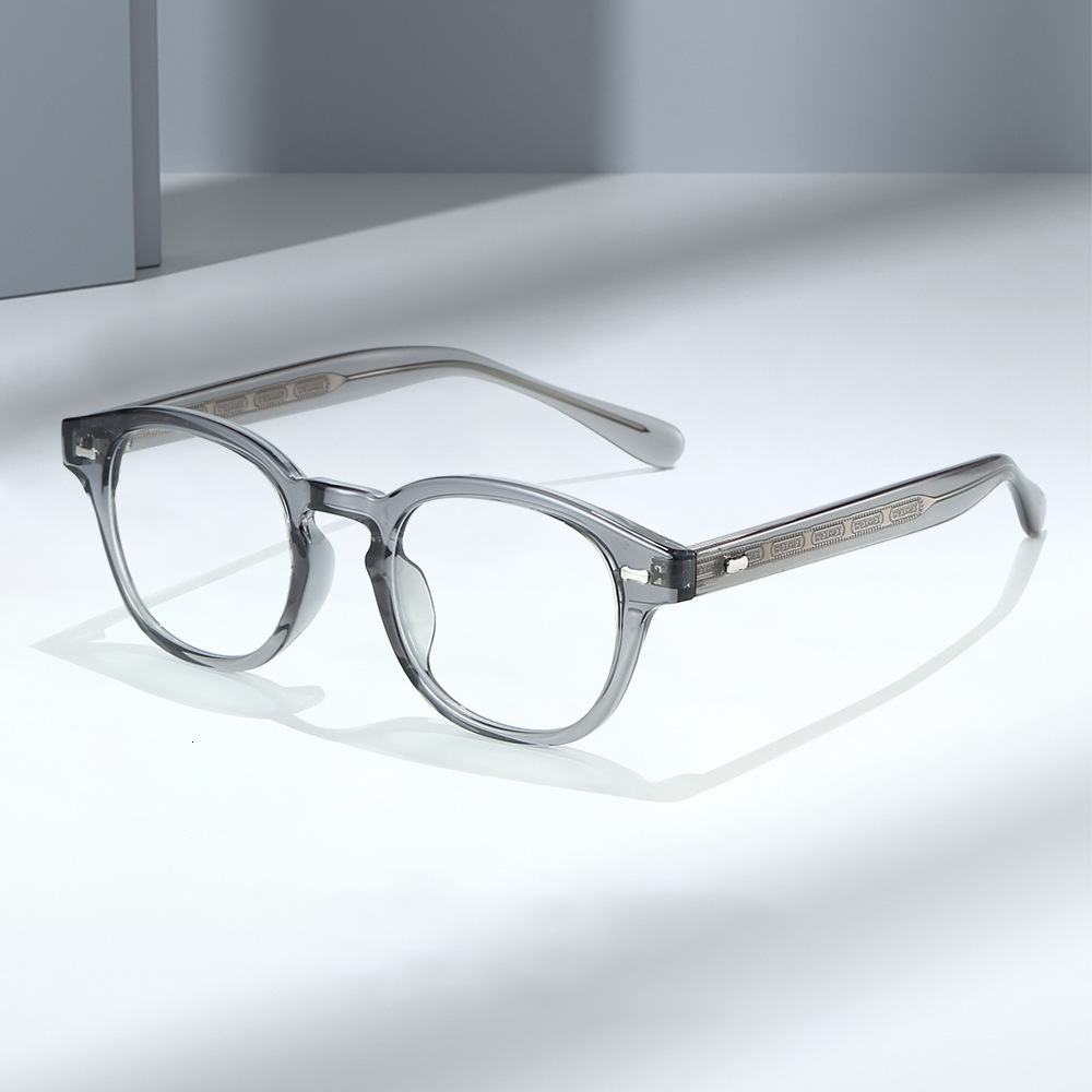 New 25-style retro round-frame non-prescription glasses for men and women, artistic TR90 frame, niche anti-blue light, high-end fashion