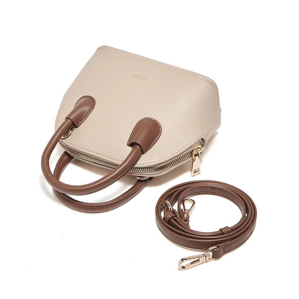FOXER Womens Handbag PU Leather Casual Female Shoulder Bag Large Capacity Daily Crossbody Bag Purse Commuting Bag H260306