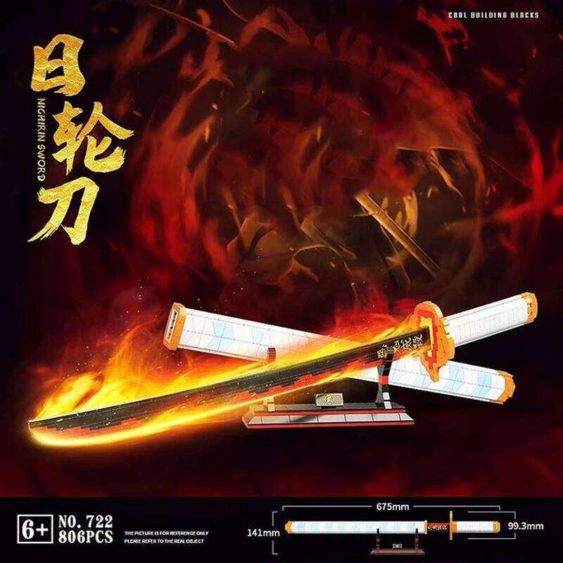Samurai Sword Building Blocks Ninja Blade Katana Japanese Anime Butterfly Nichirin Knife Bricks MOC Children Toys for Adult Gift Z260306