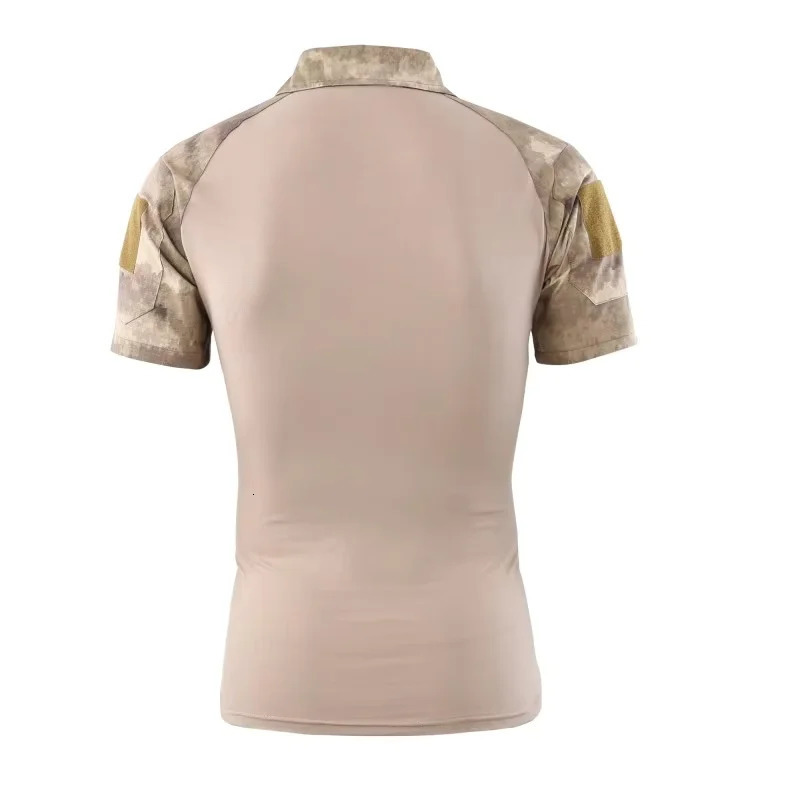 Camouflage Tactical Shirt Short Sleeve Mens Quick Dry Combat TShirt Military Army T Camo Outdoor Hiking Hunting Shirts 260302