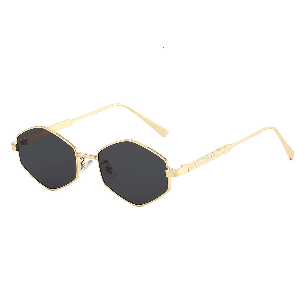 Korean-style street fashion retro metallic silver cat-eye sunglasses, new model, personalized, face-shaping, UV protection sunglasses