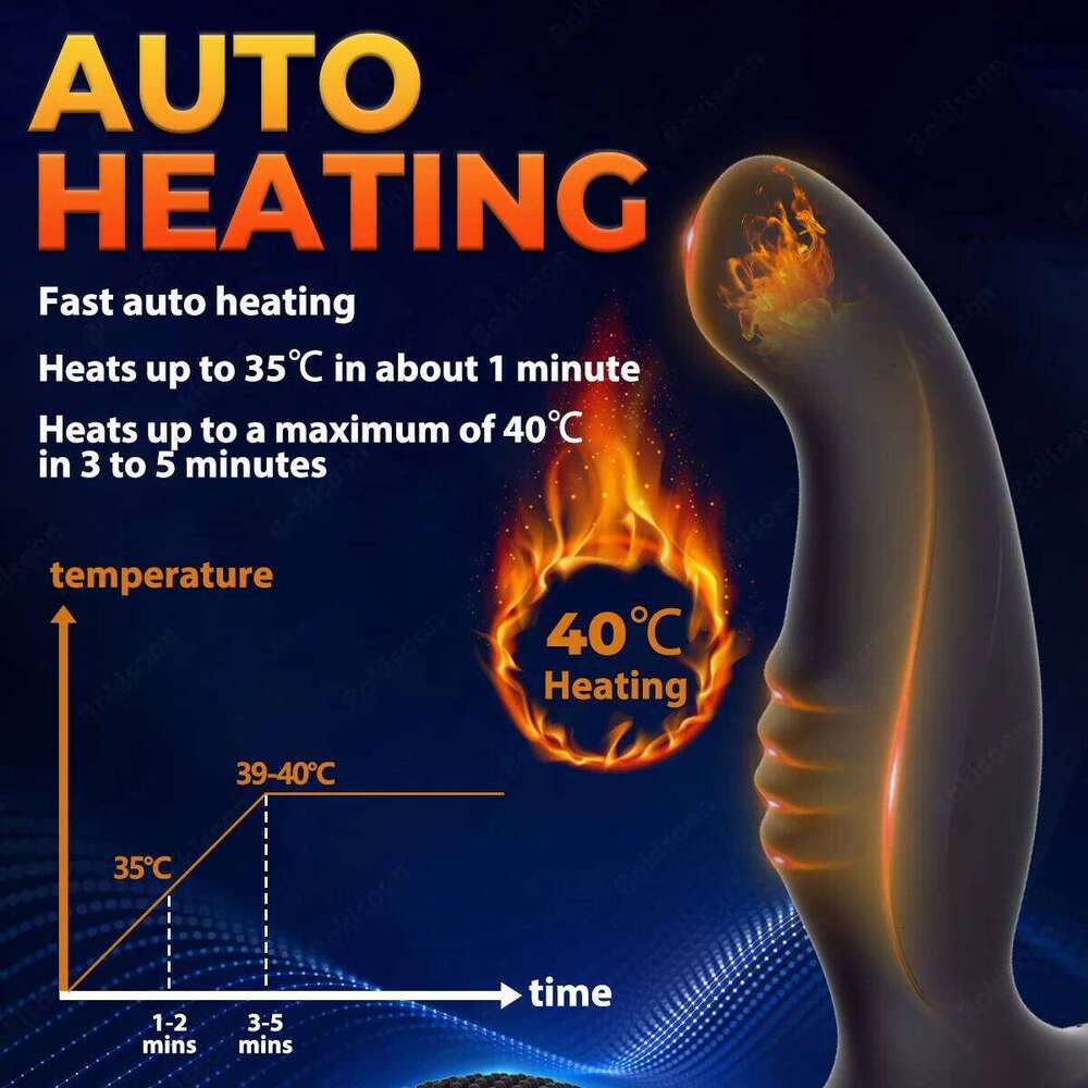 Wiggle Prostate Massager Anal Vibrator Men Remote Control Dual Vibrating Butt Plug Perineum Stimulator Sex Toy for Couples W260305