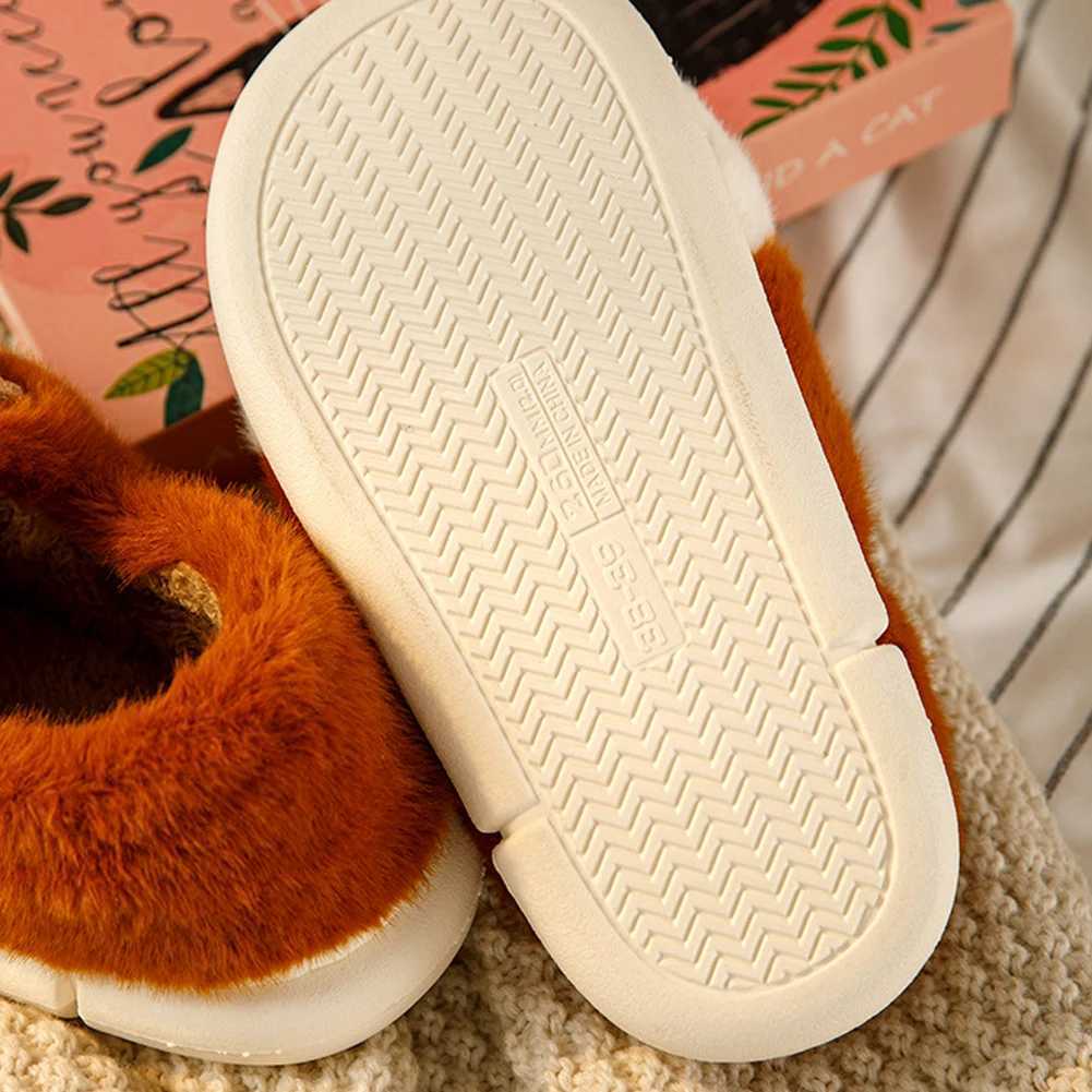 Cat Paw Feet Slippers Woman Fluffy Closed Heel Home Shoes for Winter Warm Slip On Animal Claw Slipper Furry Loafer Indoor Slippe S260305