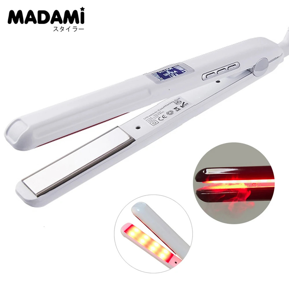 Hair Care Iron Infrared Ultrasonic Cold Keratin Treatment Argan Oil Smooth Hair Flat Irons Recover Damaged Tool Dual Voltage 260305
