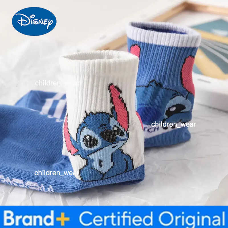 Disney Stitch Girls Cartoon Socks Kawaii LiloStitch Fashion Short Socks Children Woman Socks Kids Christmas Cozy Gifts Cotton H260306