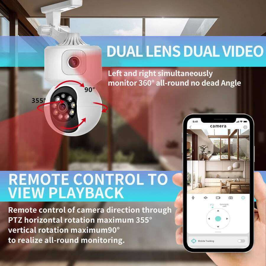 2K 4MP Smart Security Protection Wireless Monitoring Indoor Baby Pet Monitor 2.4Gwifi Mini IP Camera PTZ Auto Tracking ICSEE 26W0306