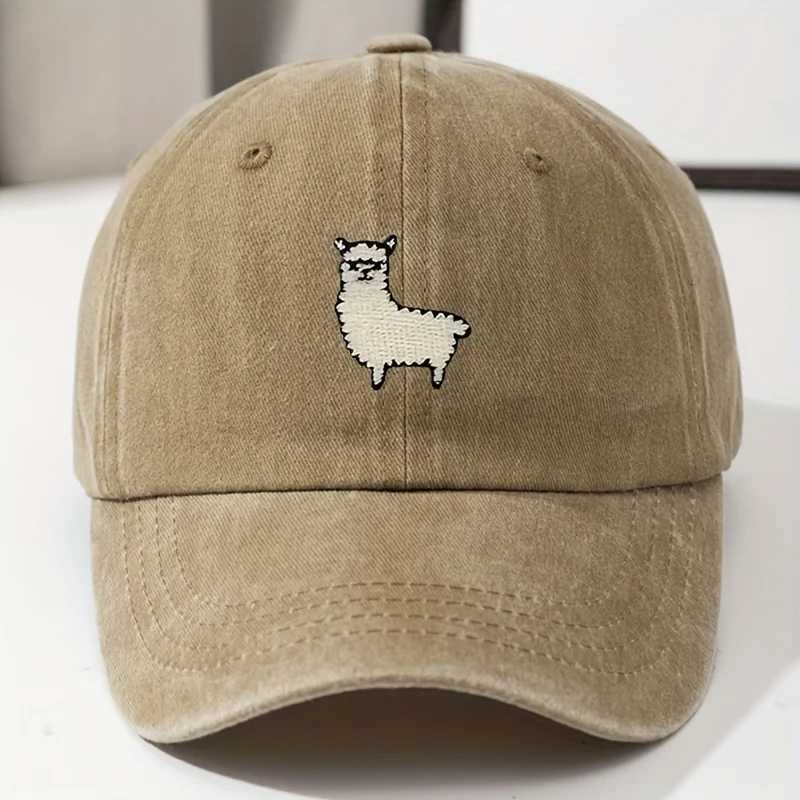 Cute Sheep Pattern Baseball Hat for Men and Women Versatile for Daily Leisure Duck Tongue Hat Travel Hat S260306