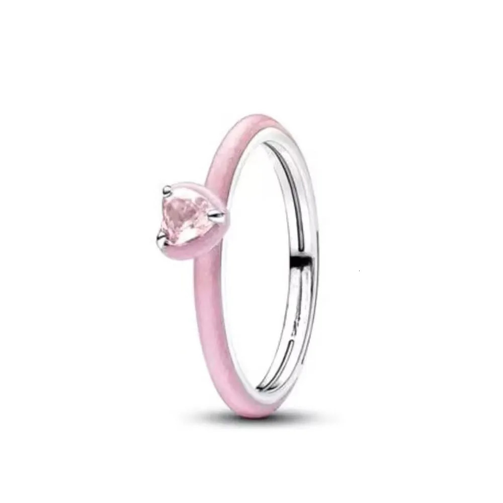 European 925 Silver Size 6 7 8 9 Heart-Shaped Flower Shaped Ring Suitable for Wedding Parties Exquisite 260302