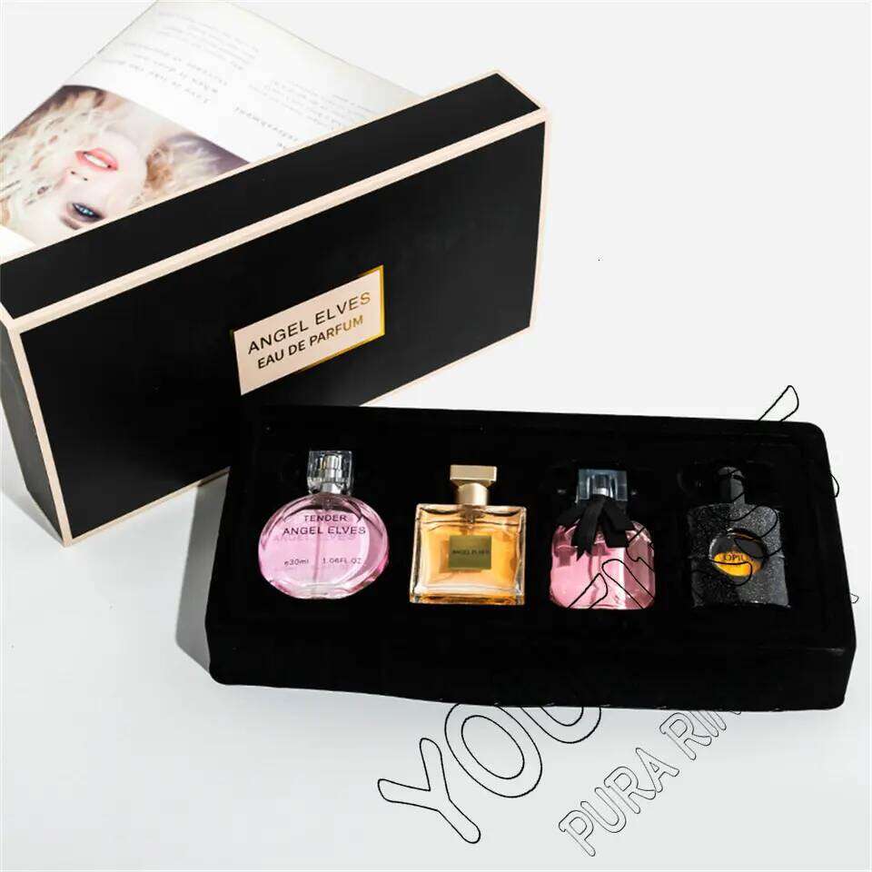 High Quality Perfume Women 120ml Perfumes Feminino Gift Box 4Pcs Set Parfum Femme Lasting Fragrance Floral Fruity Scent Spray 26Y0303