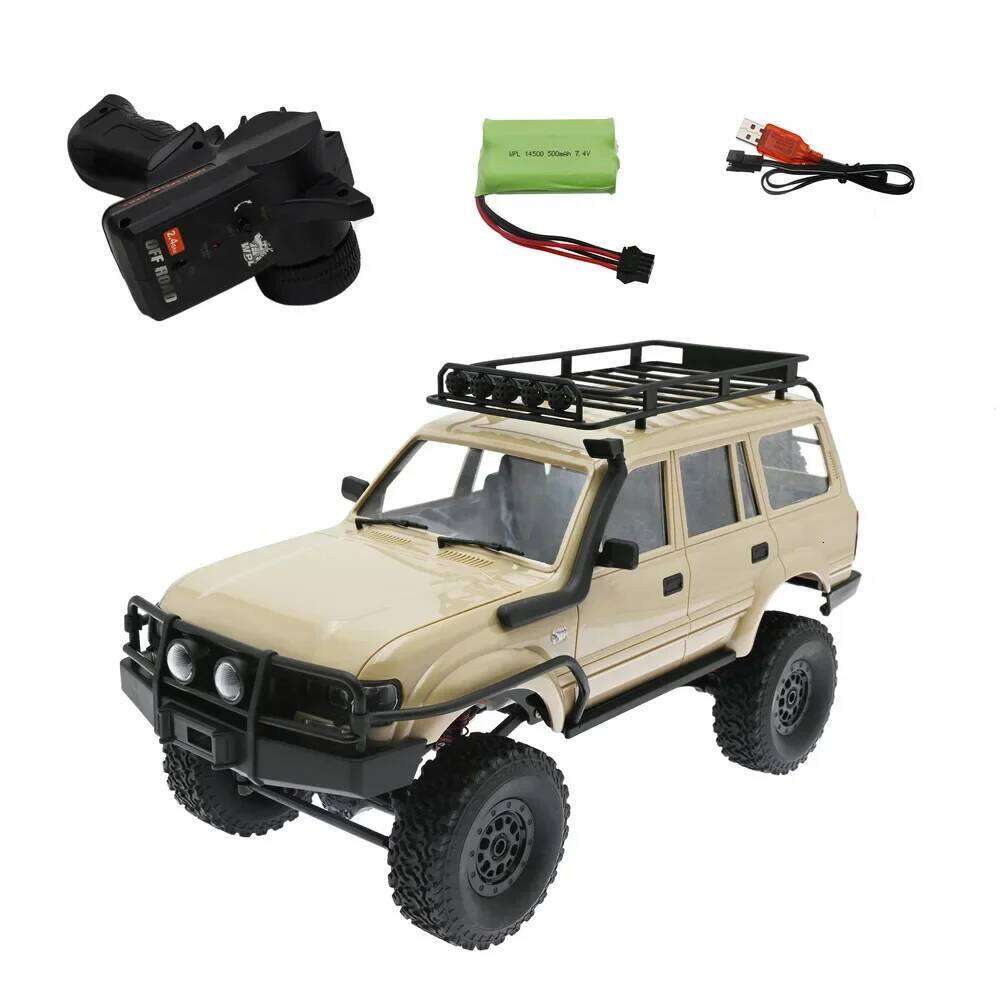 C54-1 RC C54 CAR LC80 Crawler Simulate Full Scale 260 Motor Off Road Climbing Monsterk WPL 4WD Kids Gift C260305