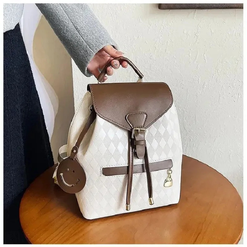 Women Backpack Soft Pu Leather Black Casual Multifunctional College Bag Capacity Shoulder Bag Trave Handle Bag260228