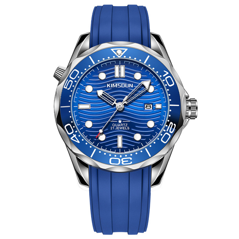 Luxury Designer Business Dress Men Watch Simple Dial Leather Band Waterproof Luminous Date Quartz Wristwatch for Male Formal Occasions