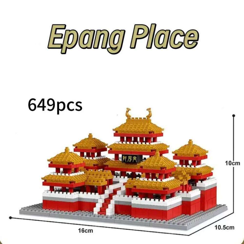 Yellow Crane Tower Miniature Building Blocks Chinese Architecture Model Educational DIY Toy Gift for Kids Adults Z260306