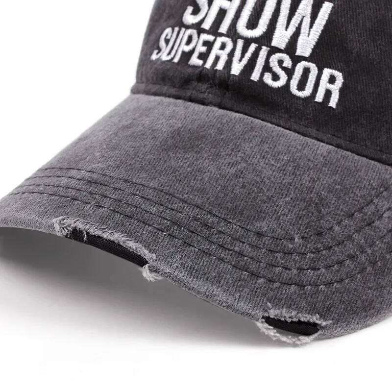 Unisex SHIT SHOW SUPERVISOR Print Wash Baseball Caps Spring and Autumn Outdoor Adjustable Casual Hats Sunscreen Hat Sun Cap Y260304