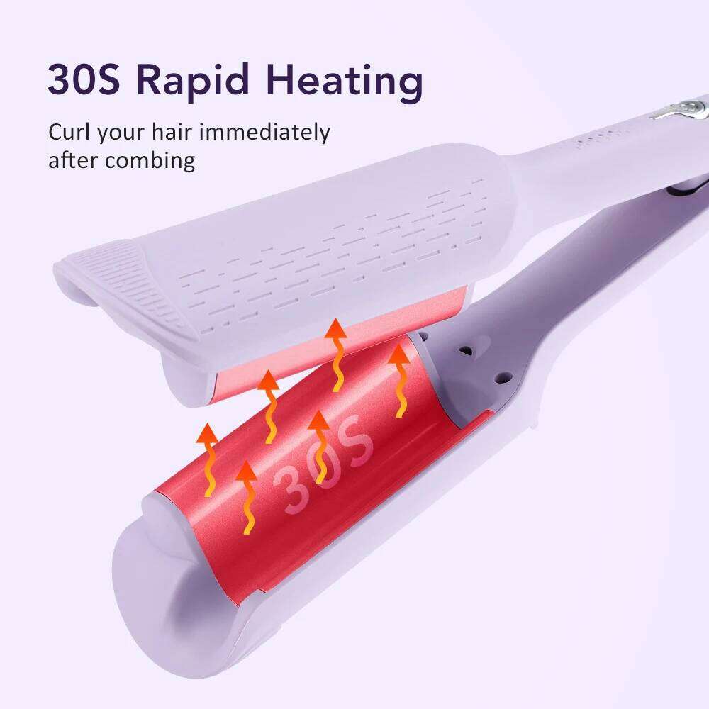 32mm Deep Wave Electric Curling Iron Fast Heating Office Beach Waves Adjustable Temperature Hairstyles Romantic Loose Curler 26Y0306