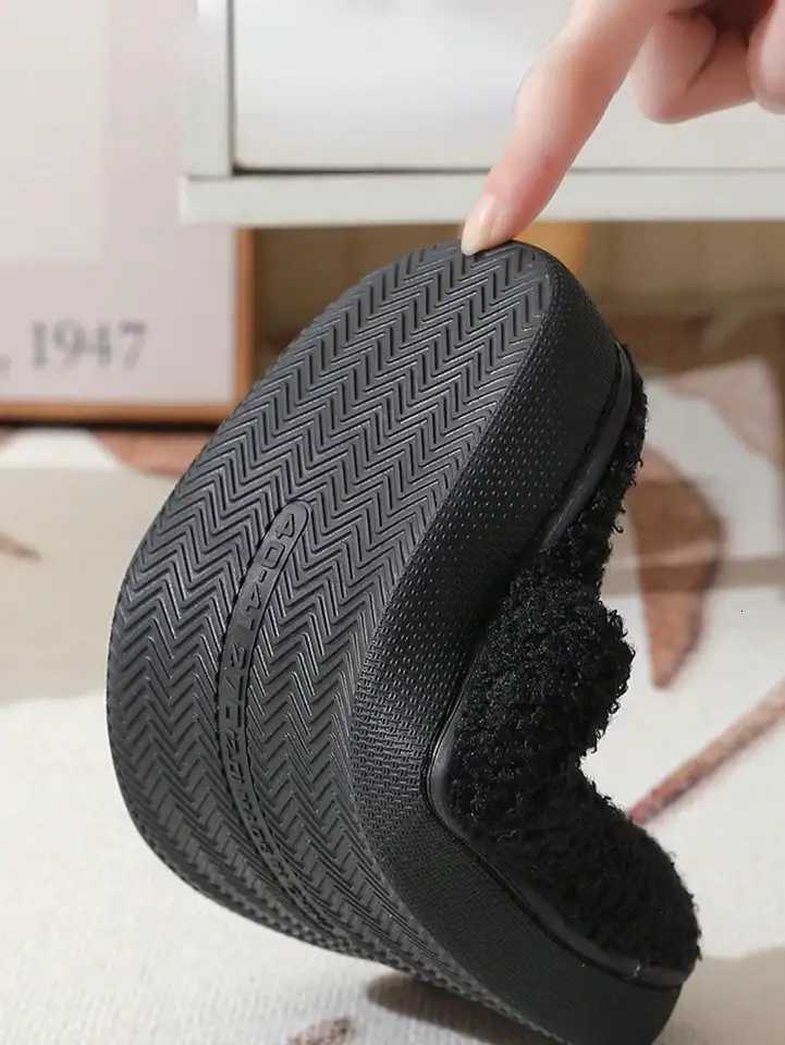 Halloween ghost-patterned warm indoor couple cotton slippers for men and women S260305