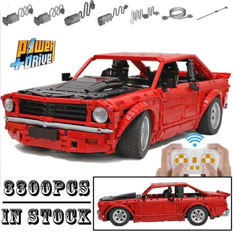 NEW MOC-52957 1:8 Scale Torana A9X technologys Building Block Remote Control Sports Car Assembly Toys Model Boys Birthday Gifts Z260305