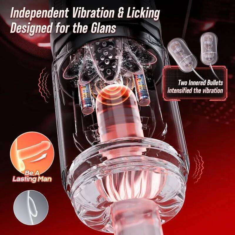 APP Control Mens Thrusting Masturbator 360 Rotating Licking Penis Vibrator Trainer Pocket Pussy Blowjob Dicks Sex Toy for Male W260305