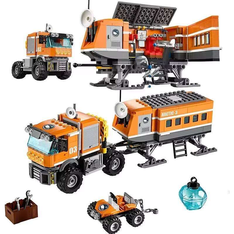 Compatible MOC Sets City Series Building Blocks Arctic Outpost Car Children's Toys Assembling Gift 60035 Z260306