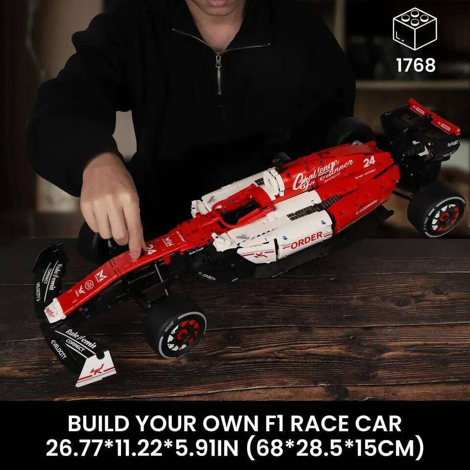 Toylinx 1:8 Building Racing 1770 PCS Blocks Desktop Decorations Cool Collectible Model Car Kits Toy Festive Gift Giving Z260305