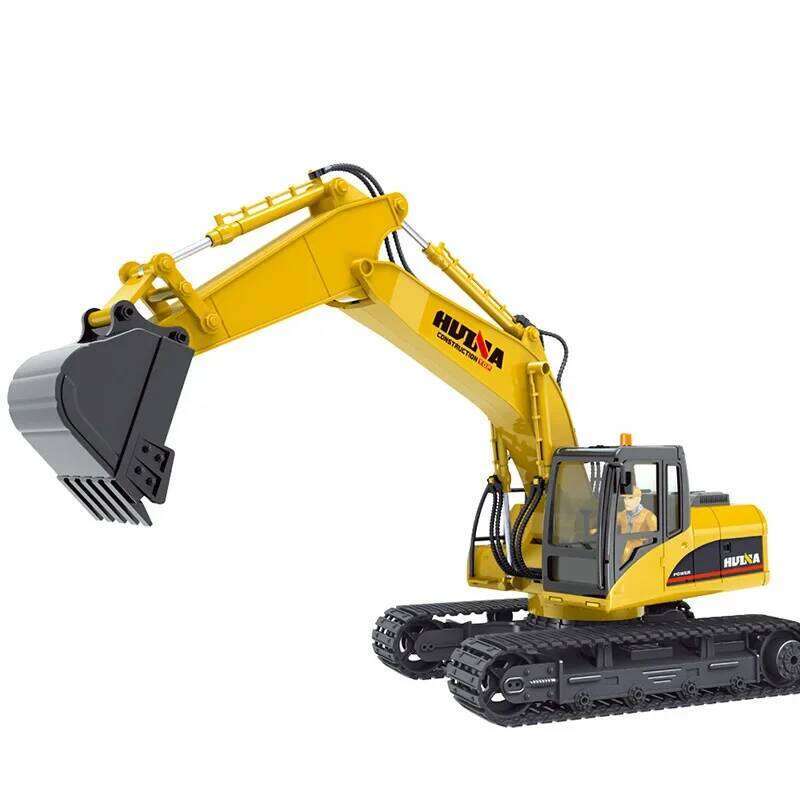 Huina 550 535 Rc Excavator 1/14 15Ch Remote Control Cars Trucks Alloy Construction Engineering Vehicle Electric Toys for Boys C260305