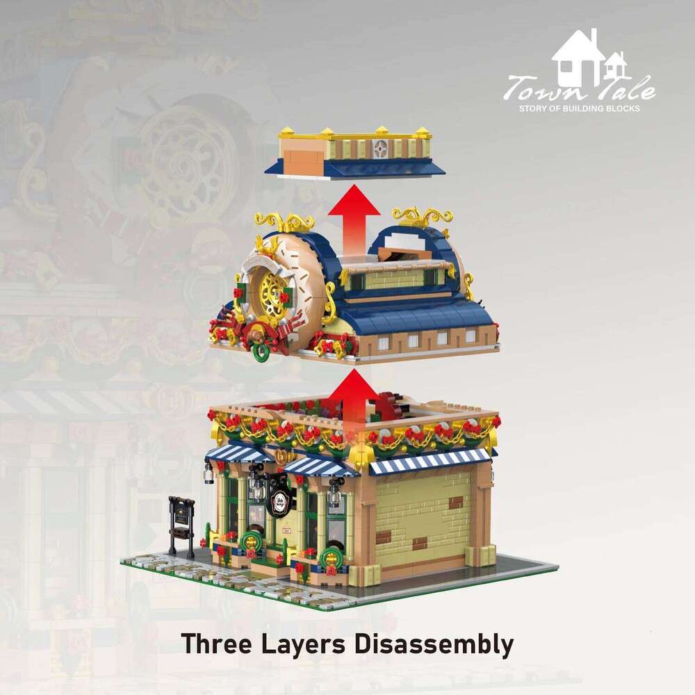 2657PCS Dessert Workshop Blocks Creative City Street View Building MOC Model Bricks Desktop Deco DIY Toys Birthday Gift Z260306