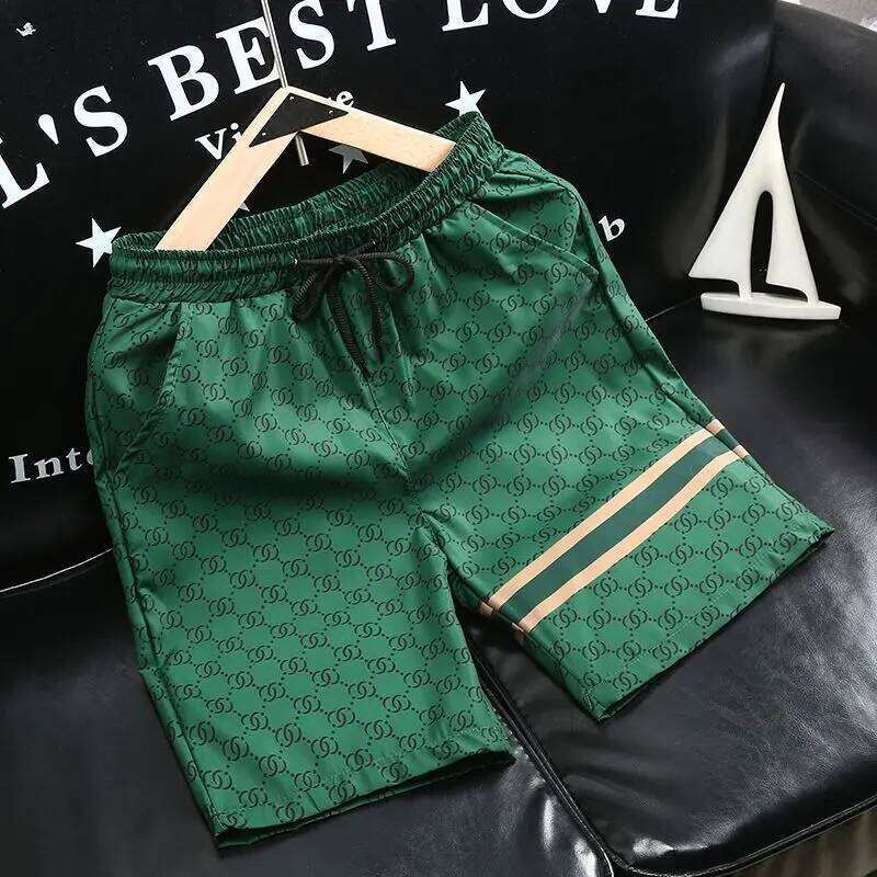 Men's Printed Trendy Shorts Designer Fashion Summer New Lightweight Five-Point Casual Pants