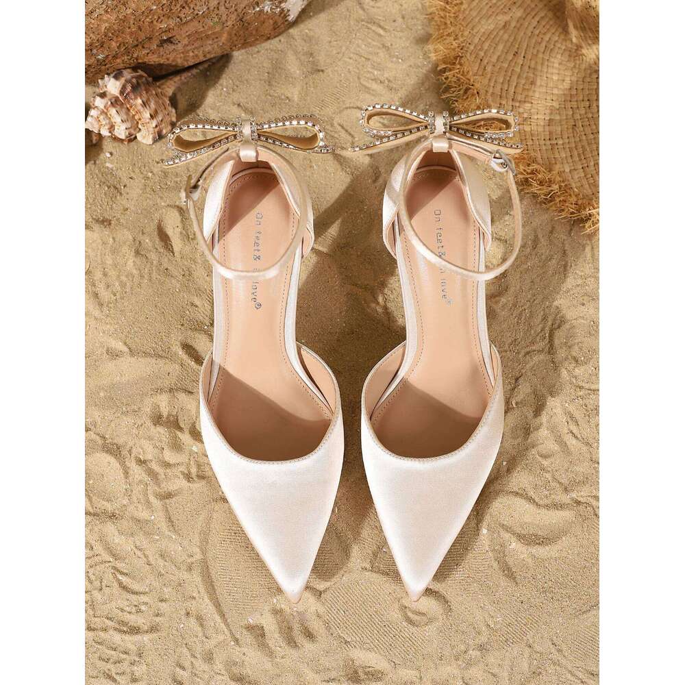 Women's Fashion Bow Decorated Elegant Comfortable Simple Versatile High Heels