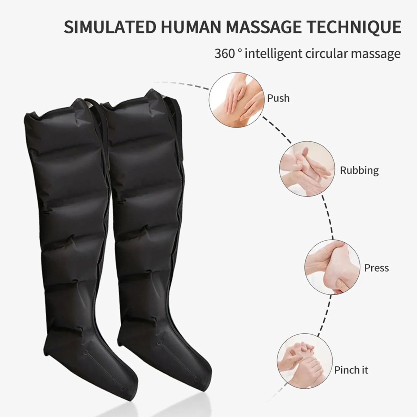 2026 Foot Air Pressure Leg Massager Promotes Blood Circulation Kneading Squeezing Deep Relaxation Muscle With Hand Control 260304