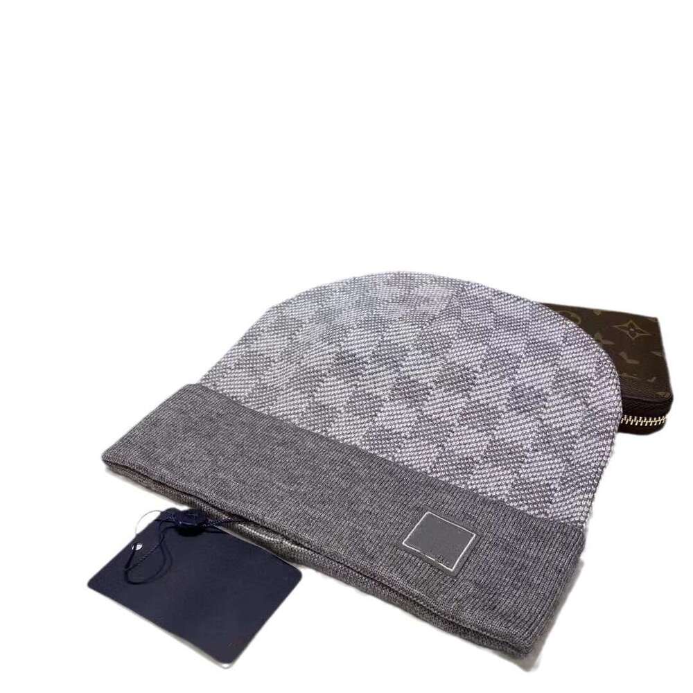Fashion Daily Fashion Essentials Knitted Beanie Luxury Winter Hat Warm Jacquard Letter Design Cozy Texture Refined Unisex Cap For Cold Weather Festive