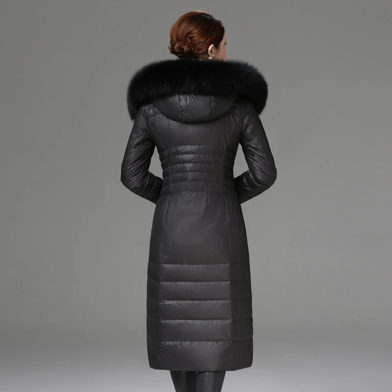 Shengyu Boya MiddleAged and Elderly OverTheKnee Long down Jacket Womens Thickeneded Mothers Fitted Style 260228