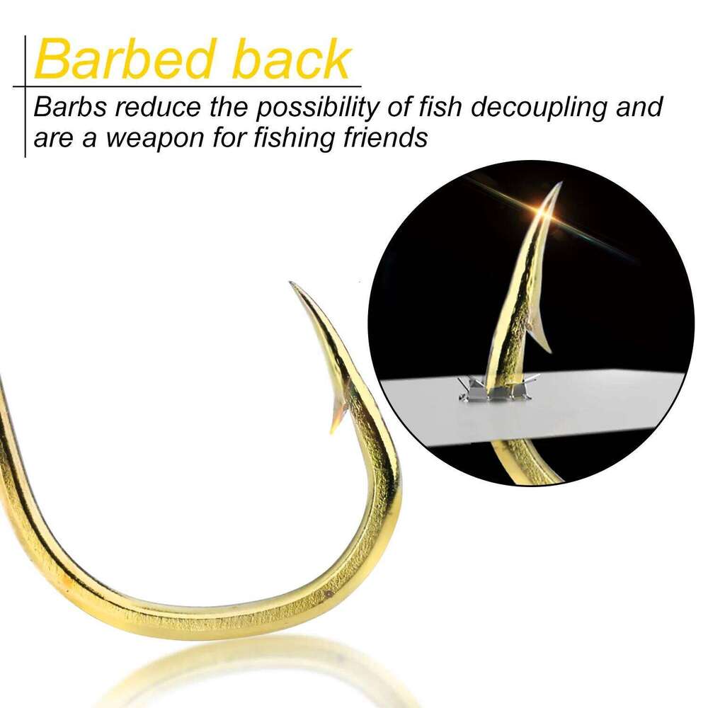 Sougayilang 70pcs/Box 3# -12# High Carbon Steel Single Circle Hook Sea Fishing Barbed Carp Hooks Tackle S260305