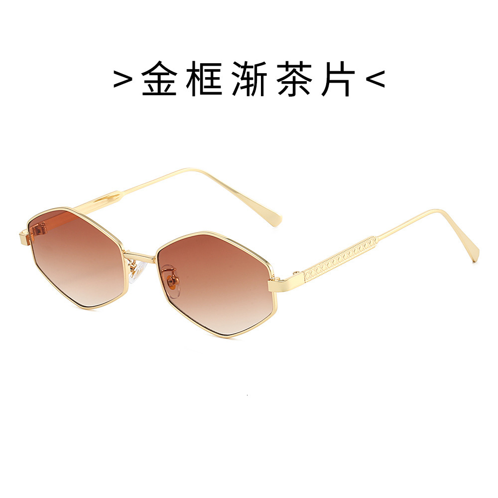 Korean-style street fashion retro metallic silver cat-eye sunglasses, new model, personalized, face-shaping, UV protection sunglasses
