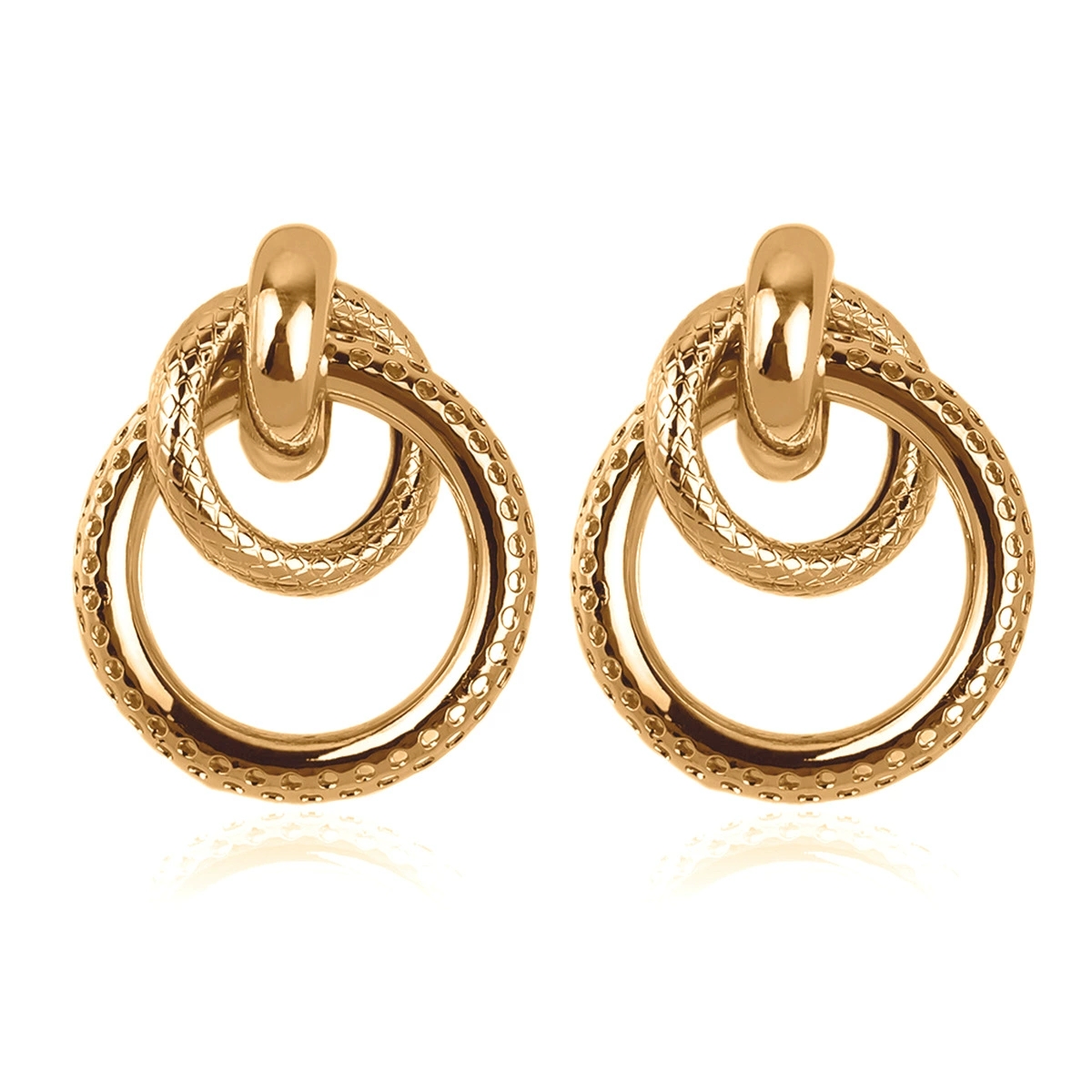 Sophisticated Womens Hollow Circle Ear Jewelry: Simple Geometry Meets Elegant Office Wear