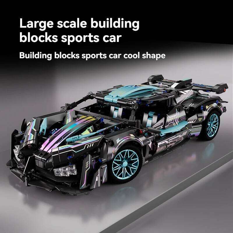 1:14 Technical Racing DIY Sports Building Blocks Assemble Brick Car Toys for Children's Birthday and Christmas Gift Z260305
