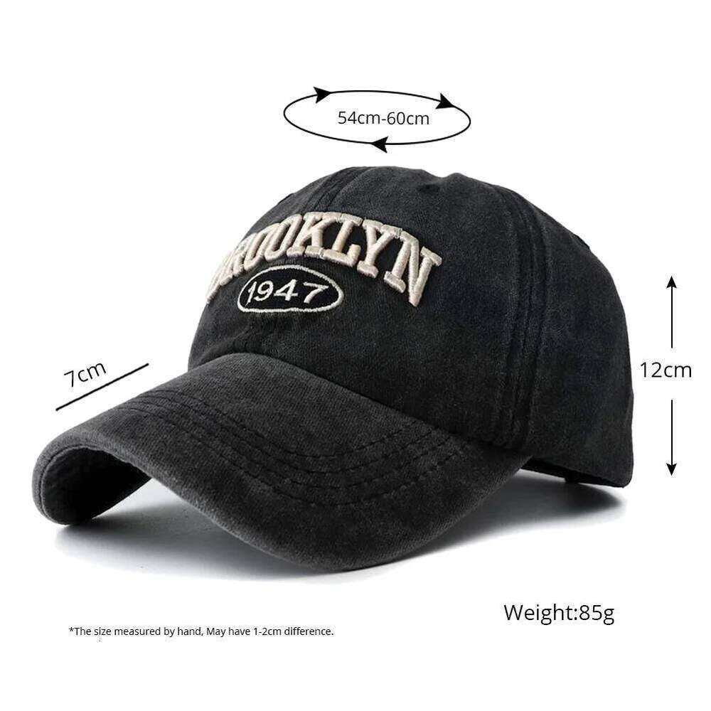 2025 High Quality Brooklyn Embroidery Snapback Hat Men Vintage Black Green Washed Baseball Caps for Women Gorras Hombre Y260304