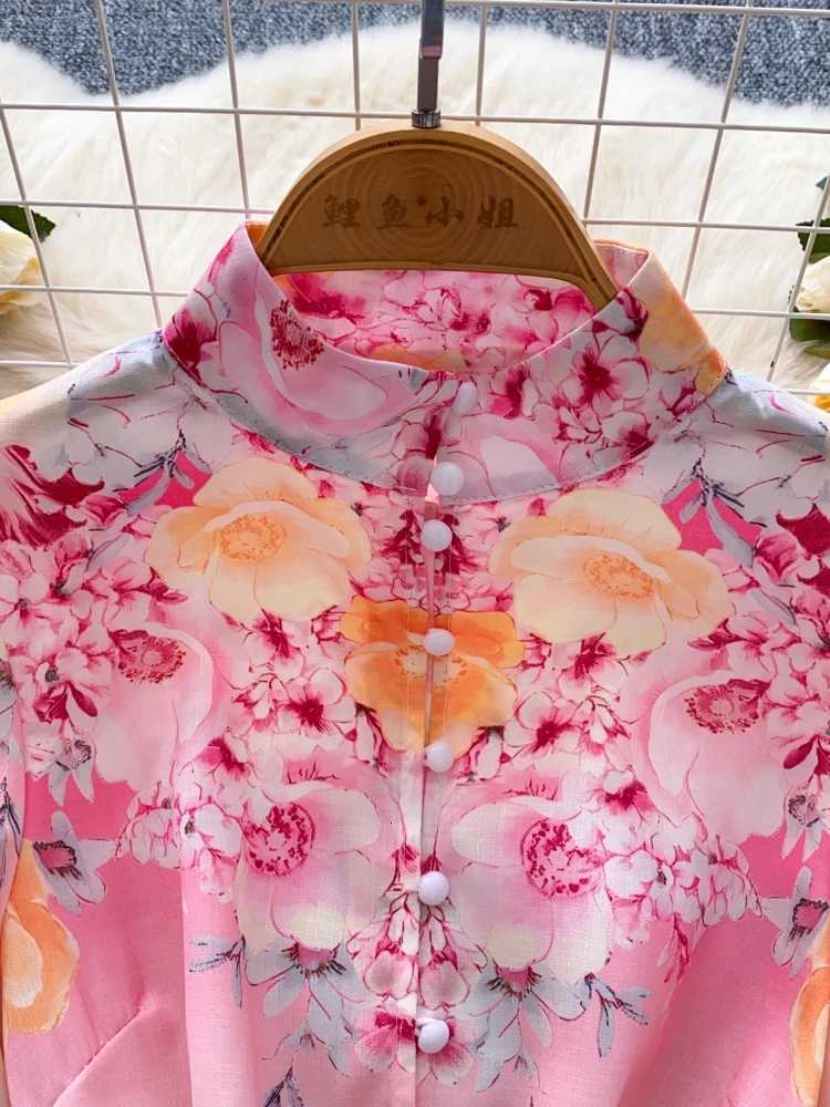 France Elegant Vintage Evening Dress Women Sashes Button Print Short Party Dress Female Casual Chic Festival Clothing New X260306