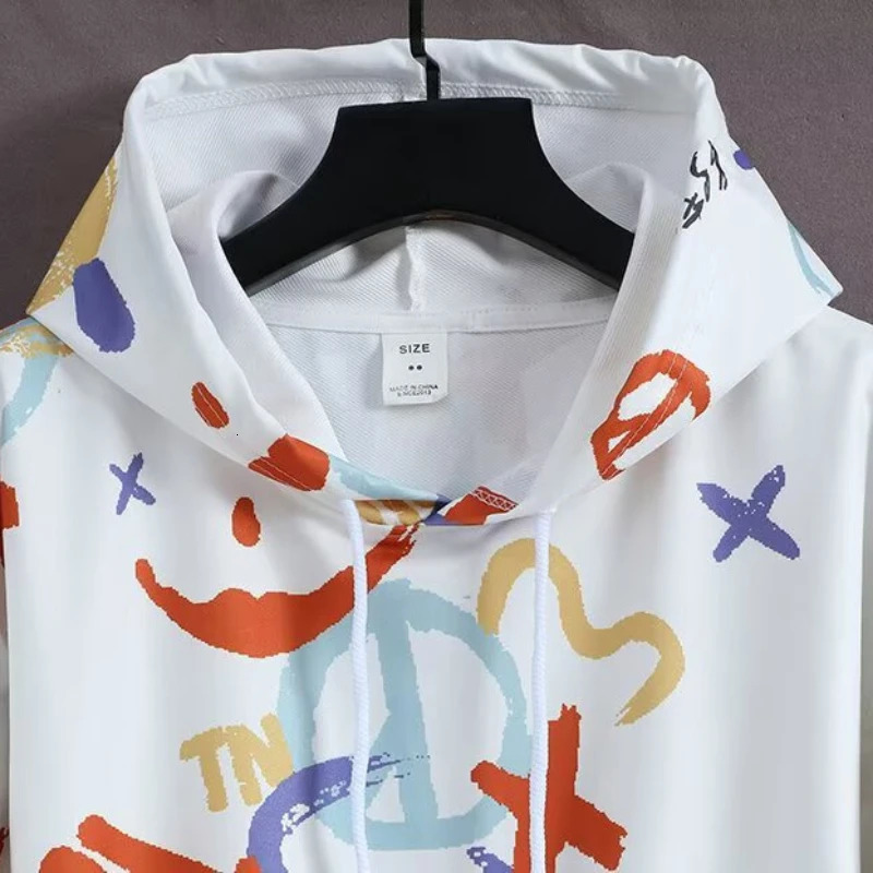 2026 Mens Cool Hoodies Spring Hip Hop Oversized Sweatshirt Graphic Hoodies Harajuku Streetwear Pullover Mens Clothing 260228