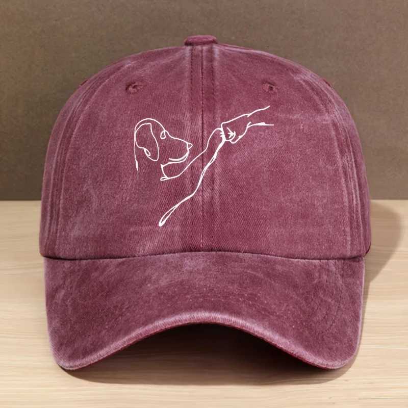 A Stylish Baseball Cap Featuring a Love Dog Pattern for Both Men And Women This Adjustable Trucker Hat Is Perfect for Outdoor S260306